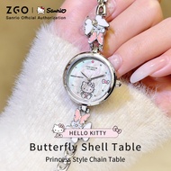 ZGO x Sanrio HelloKitty Watch For Woman Waterproof Luxury Elegant Bracelet 2025 INS Style Female Gif