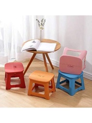 1個便攜式折疊椅凳-輕量級塑料凳,適用於家庭,浴室,換鞋和戶外使用-緊湊且易於存放