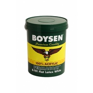BOYSEN Permacoat Latex Paint 4L ( Flat Latex White / Gloss Latex White / Semi-Gloss Latex White)
