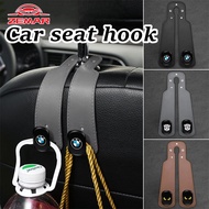 1/2Pcs BMW Car Seat Back Double Hook Rubber Leather Car Rear Front Seat Hanger As Phone Holder for B