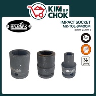 Mr.Mark Impact Socket MK-TOL-84400M ( 8-21mm ) | 1/2" Drive 6 Point Socket | Standard Impact Socket