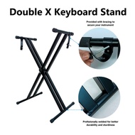 Double X Keyboard Stand Piano Stand Premium Quality Electronic Keyboard Instrument Synthesizer Music Stand