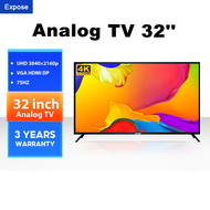 EXPOSE ทีวี 43 นิ้ว Android Tv สมาร์ททีวี 32 นิ้ว Smart Tv WiFi 4K HDR+ Android 12.0 Youtube NETFLIX Goolgle รับประกัน 3 ปี Analog TV 32'' One
