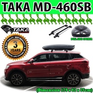 Taka Roofbox MD-460SB Carbon Look Ultra Slim Design Roof box With Roof Rack and FReeGift