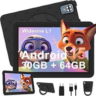 Children's Tablet 10 Inch Android 15 Tablet with 30GB RAM + 64GB ROM (1TB), 5G WLAN 6 with Widevine 