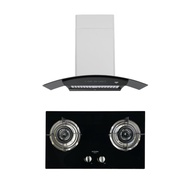KITCHEN STUDIO SET เครื่องดูดควันกระโจม KSHD-90-15A-SS + เตาแก๊สฝัง KSHB-702G-1I