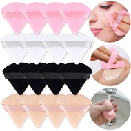 Mini Face Makeup Sponge 4 Color Triangle Soft Powder Puff Washable Short Puff Foundation Application