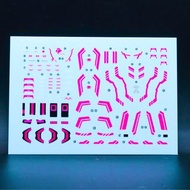 請睇info：HG Gundam Schwarzette neon Gundam decal 戰騎高達 螢光高達水貼