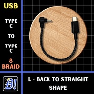SPC DAC Type C to Type C L-Back to Straight 8 Audio Cable OFC/SPCBraid
