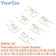 20pcs/5pcs BPR56 5W 0.22R 0.1R 0.25R 0.5R 0.15R 0.33R 0.01R 0.015R 0.02R 0.022R 0.033R Non-inductive
