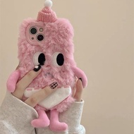 毛绒小怪兽1514ProMax手机壳13/12/11立体XR/6S/78plusPlush Little Monster 15 Apple 14 ProMax Case 13/12/11 Stereo