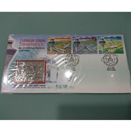 1998 Malaysia FDC Royal Selangor Premier Ed Pewter-KL International Airport