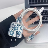 IPHONE Wavy Charger Case For 18/ 20w Patterned Charger Protector Cable Protector