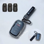 เคสใสดำ รีโมทรถ Toyota Fortuner GR Revo GR  ครอบรีโมท 360  (2024 Ultra Thin See Through Transparent 