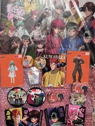 幽遊白書 動漫周邊 襟章 杯墊  明信片 postcard 文件夾 file  幽助  桑原 飛影 藏馬 幻海 瑩