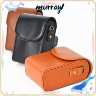 MURRAY Camera , Shockproof Adjustable Strap Storage Bag, Leather Portable Waterproof Photography Pou