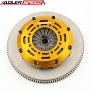 [heses] ADLERSPEED RACING CLUTCH TWIN DISC + FLYWHEEL KIT FOR 89-99 NISSAN 240SX 2.4L BASE LE SE KA2