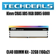 Klevv CRAS XR5 RGB DDR5 6000 CL40 UDIMM Kit - 32GB (16Gx2)