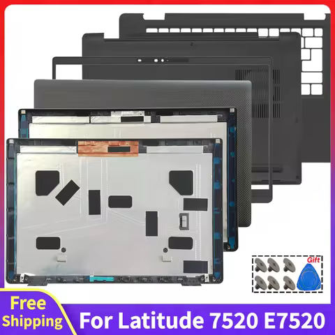 Replace Case For Latitude 7520 E7520 L7520 New Laptop Rear Lid Top Case Front Bezel Palmrest Bottom 