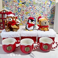 Starbucks Christmas Gift Limited Nameplate Mug Recording Gift Box Set Capybara Jun Little Panda Penguin Drinking Cup