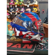 KYT TT Course CAPTAIN AMERICA Helmet ( Marvel Edition )