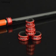 Kidating 1pcs Aluminum Alloy Fishing Rod Anti-skid Stop Ring Pole Sleeve Metal Rod Clip O-shaped Rin