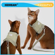 【HiDREAM】Cat Harness Tali Tuntun Pet Vest Rompi Kucing Set Harness & Leash Anti-Escape Safety Buckle