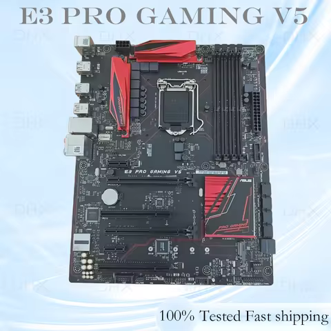 For ASUS E3 PRO GAMING V5 Motherboard 64GB ATX Mainboard LGA 1151 DDR4 100% Tested Fully Work be Fas