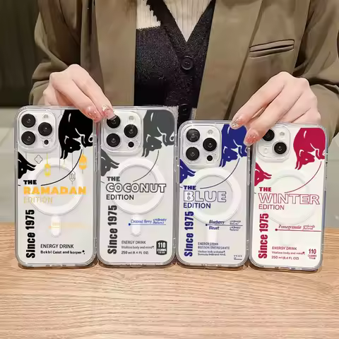 Luxury Clear Magsafe Magnetic Phone Case For iPhone 17 Air 16 Pro Max 15 14 Plus 13 12 11 Pro Fashio