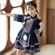 Guangxizhuang Nation March March March Performance Costume Children Minority National Costume Miao N