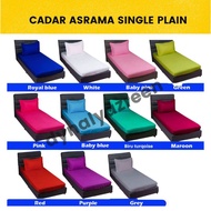 CADAR ASRAMA SINGLE | PLAIN Pillowcase Bedsheet Single Bedsheet