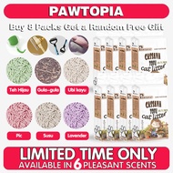 8PCS【COD】PAWTOPIA cassava cat litter pasir kucing tofu cat litter box barang kucing cat litter sand 