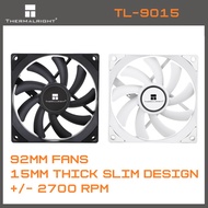 Thermalright slim fans 92x92x15mm. TL-9015 for computer cases and Mini ITX builds. High Airflow