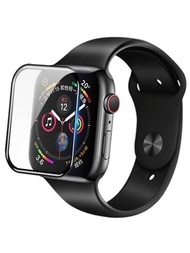 1入組 9D 高清全膜兼容 Apple Watch 屏幕保護膜 49 毫米 45 毫米 41 毫米軟玻璃兼容 Apple Watch 系列 6 5 3 8 7 Se 45 毫米 49 毫米配件智能手錶錶帶配件