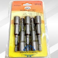 MATA 8mm Drilling Socket Bit 8mm Socket Bit/ Magnetic Roofing Socket Drill Bit/