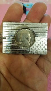 ⚀⚂ 全新擺到舊 特色 美國國旗 錢幣 鎖匙扣 (錢幣可自由更換)