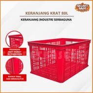 Leaf- 80 LITER Industrial Crate - Multipurpose Basket Multifunctional Crate/ 80L Industrial Crate/