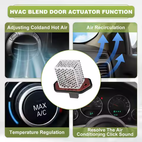 For Honda Fit 2009 2010 2011 2012 4 Pins A/C Heater Blower Fan Motor Fan Resistor RU1401 973549 JA17