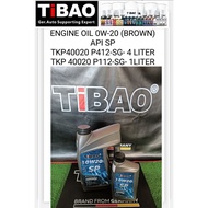 (TIBAO) ENGINE OIL 0W-20 BROWN(4LITER &amp; 1LITER）