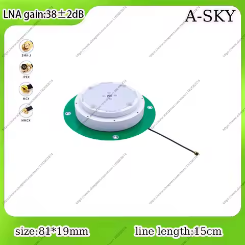 Multi‑Band GNSS RTK Active Antenna L1 L2 L5 L6 GPS BDS GLONASS Galileo QZSS IRNSS RG178 Cable Survey