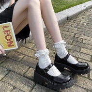 ใหม่ญี่ปุ่น JK รองเท้าหนังขนาดเล็กนักเรียนหญิงเวอร์ชั่นเกาหลีทุกการแข่งขันย้อนยุคสไตล์รองเท้าหนารองเท้าลำลอง