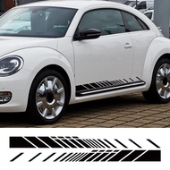 Car Door Side Stripes Sticker for Volkswagen VW Beetle Hatchback Cabriolet A5 Racing Sport Decor Dec