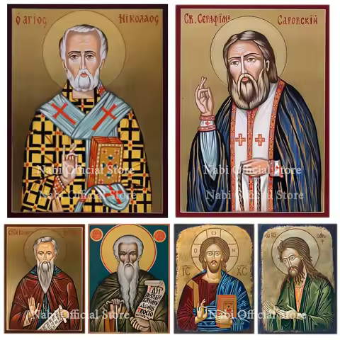 Diamond Mosaic 5D DIY Diamond Painting Cross stitch Religious Icon Square /Round Diamond Embroidery 