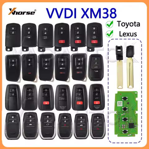 Xhorse VVDI XM38 Car Remote Control Key for Toyota Lexus By Plus Max VVDI2 MINI Key Tool XSTO01EN 8A
