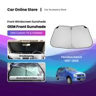 For PERODUA KANCIL OEM Custom-Fit Car Front Windshield Sunshade Customized Shade Window Foldable Red