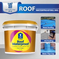 QL Roofing Waterproof Coating Roof Leaking/Concrete Slab/ Metal Deck/Roof Tiles/Asbestos/Wooden (1kg