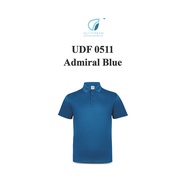 Ultifresh UDF0511 Admiral Blue NTMY.os Performance Polo T-Shirt Dri-Fit Polyester Microfiber Jersey 