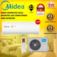 SYK Midea Non Inverter Aircond 2Hp MSGD12CRN8 Air Cond 2hp Xtreme Dura R32 Air Conditioner Aircon Pe