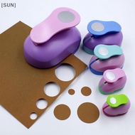 [SUN] 9/16/25mm Circle Round Hole Punch DIY Handmade Paper Scrapbooking Cutter Tool