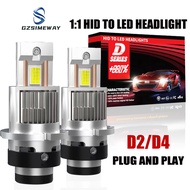 Gzsimeway D2S D4S LED Canbus D1S D3S D5S D1R D2R D3R LED Headlight Bulbs 6000K 60000LM Auto Xenon Bu